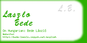 laszlo bede business card